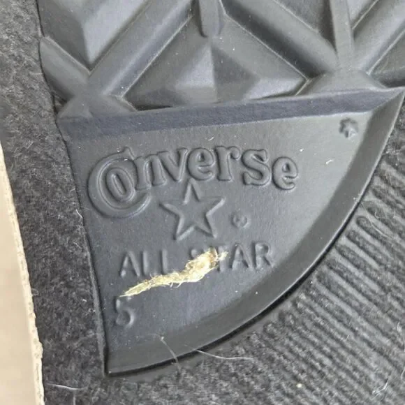 Converse Chuck Taylor All Star Patchwork Slip On Black/ Gray/ Tan Y2K Wos Size 7 - Picture 9 of 10